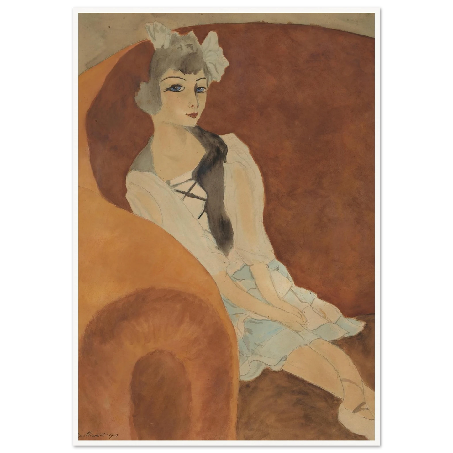Pop in zetel (1933) Art Print | Leon Spilliaert-Quipham Collections