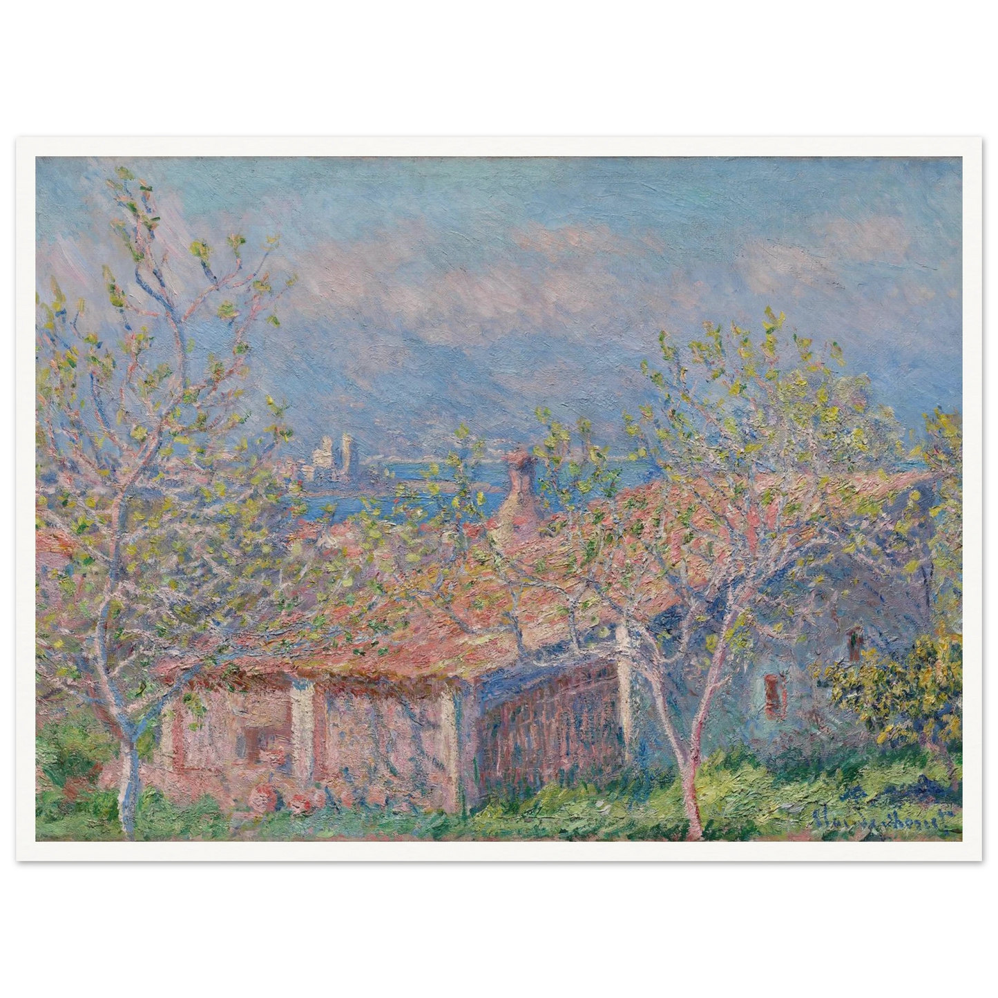 Gardener’s House at Antibes (1888) Art Print | Claude Monet-Quipham Collections