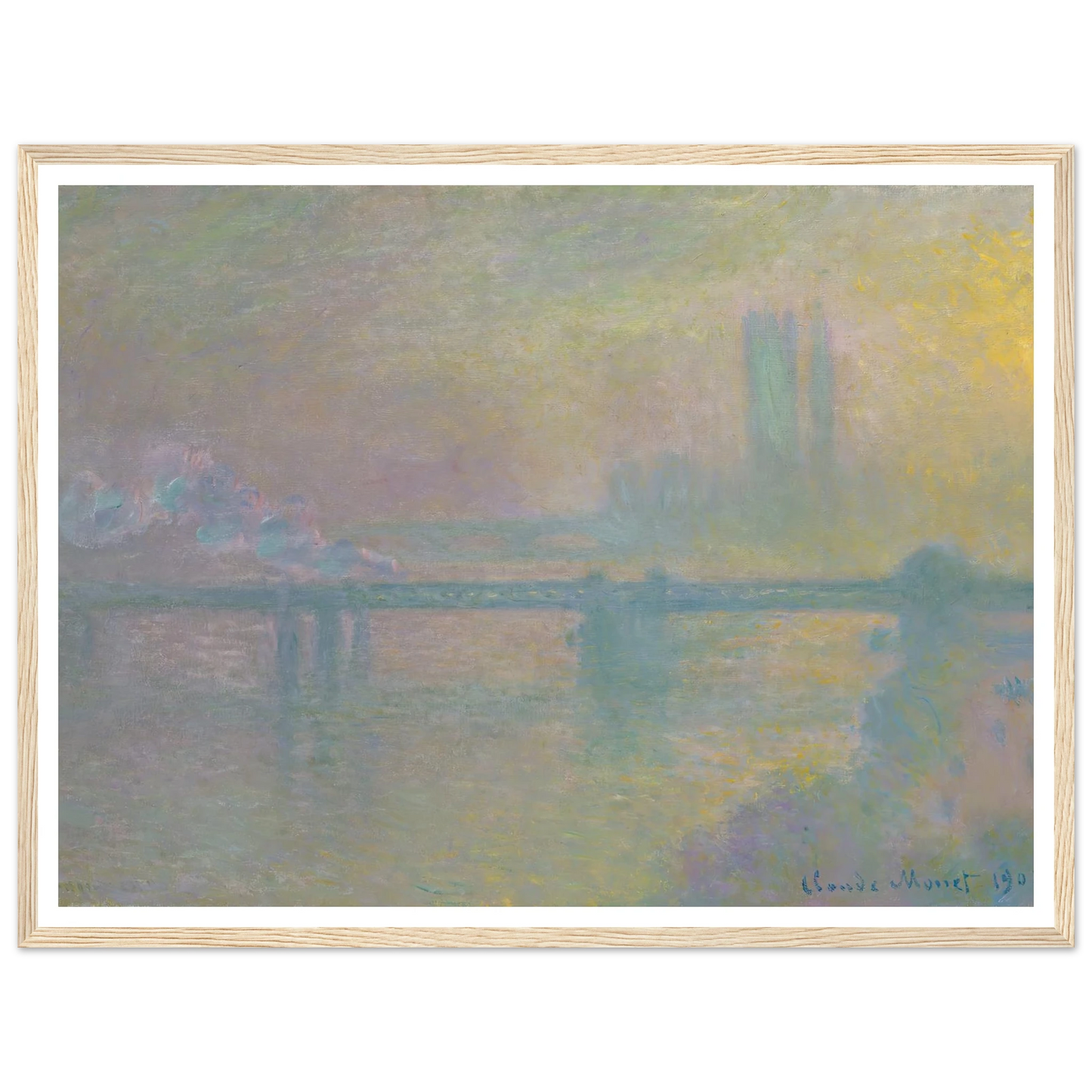 Charing Cross Bridge, London (1901) Art Print | Claude Monet-Quipham Collections