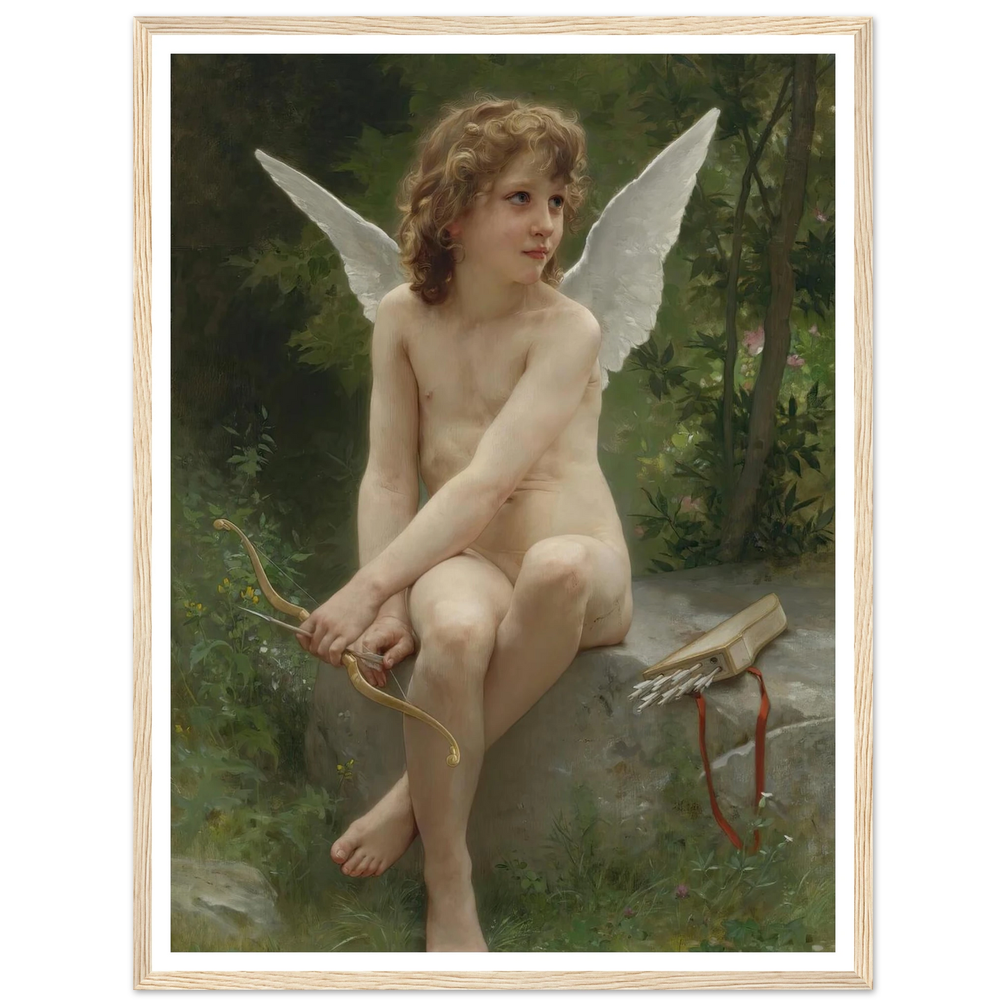 Amour À L’affût (1890) Art Print | William Bouguereau-Quipham Collections