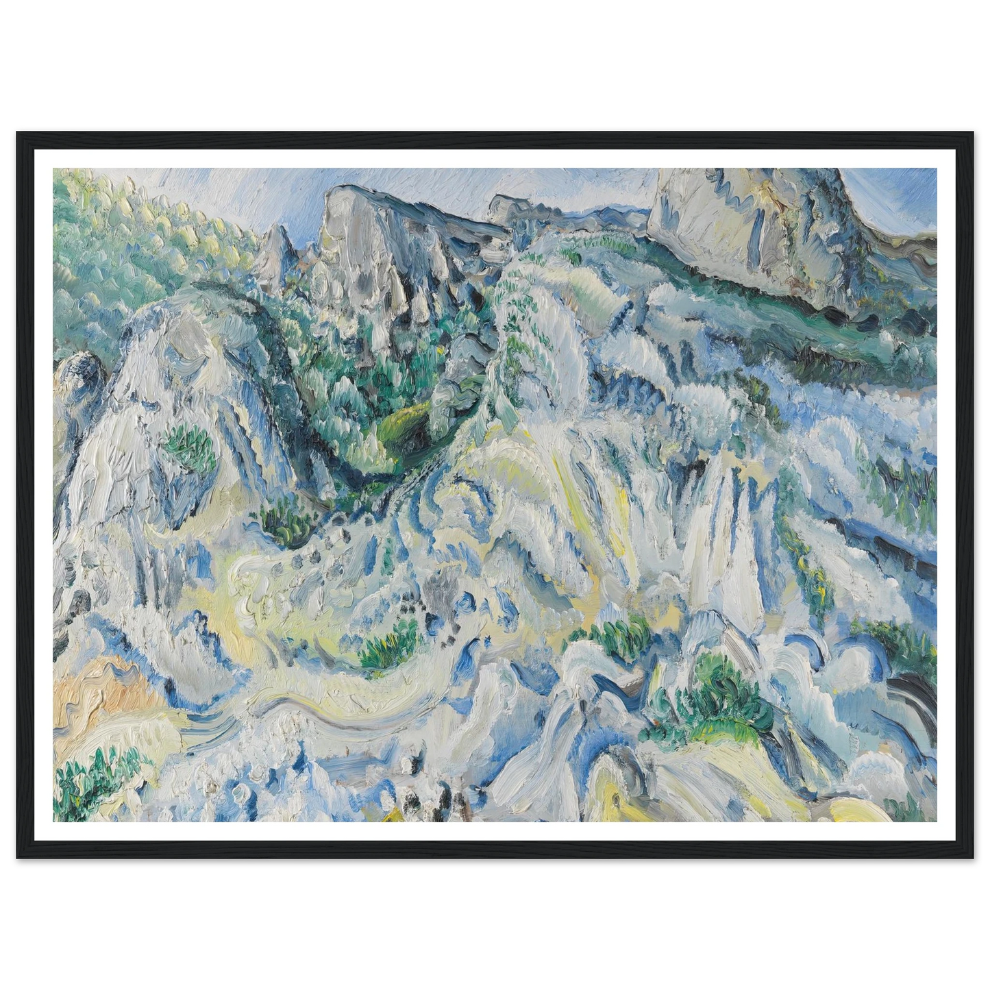 Felslandschaft bei Ulm (Landschaft bei Blaubeuren) (1929) Art Print | Paul Kleinschmidt-Quipham Collections