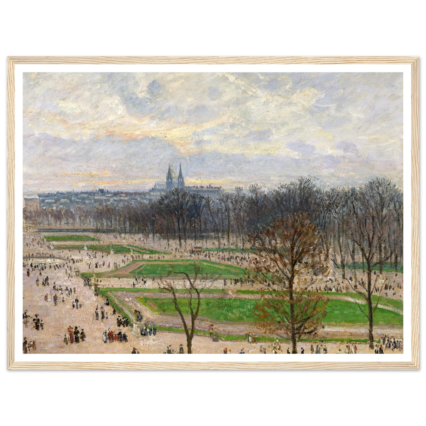The Garden of the Tuileries on a Winter Afternoon (1899) Art Print | Camille Pissarro-Quipham Collections