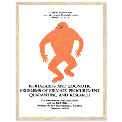 Biohazards and zoonotic problems of primate procurement, quarantine, and research (1975) Art Print | National Institutes of Health-Quipham Collections