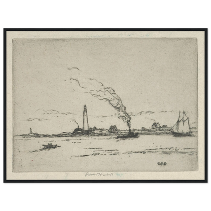 Boston Light (circa 1911) Art Print | Ernest Haskell-Quipham Collections