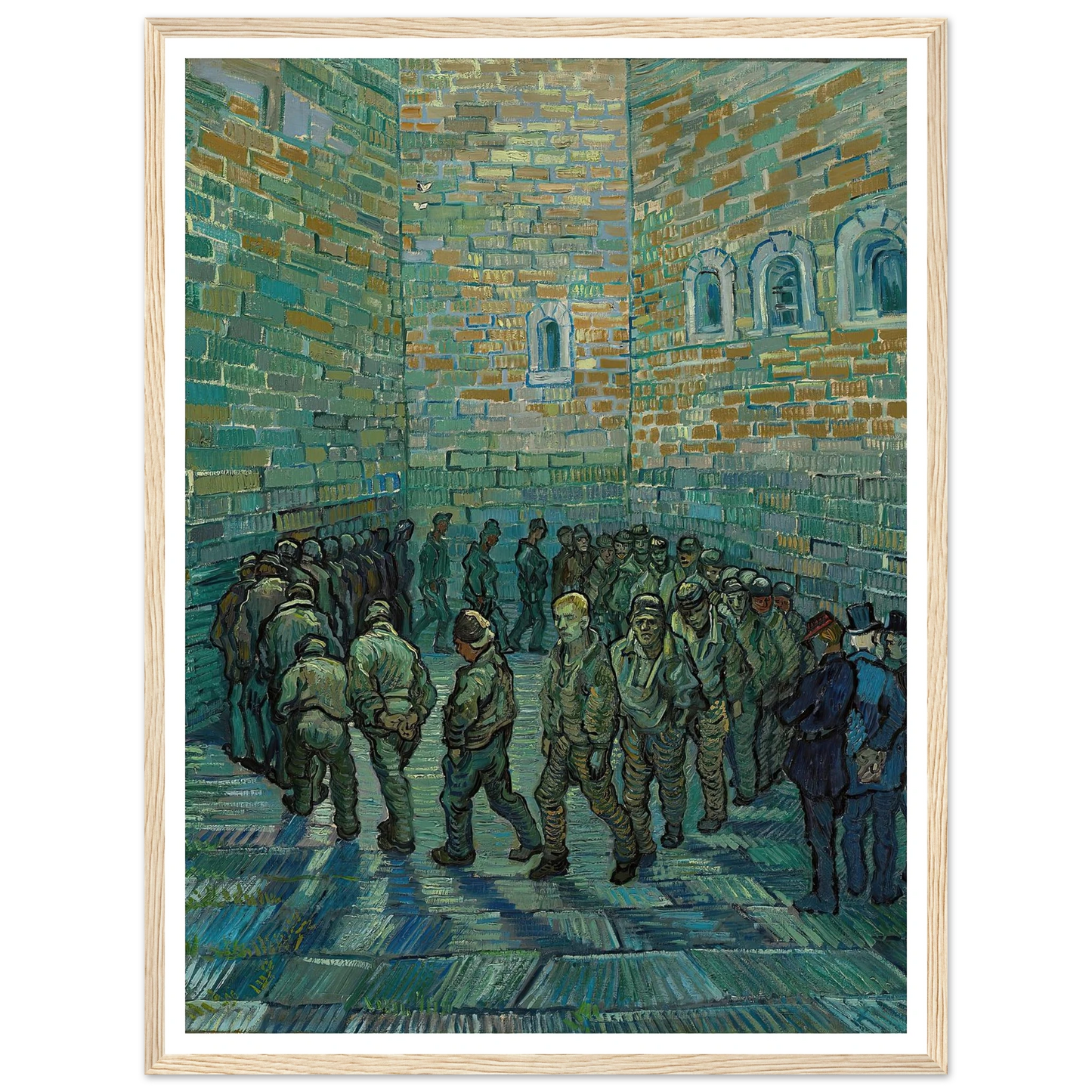 The Prison Courtyard (1890) Art Print | Vincent van Gogh-Quipham Collections