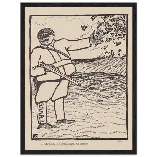 12 septembre 1903 Art Print | Felix Vallotton - Framed Poster - 30x40 cm / 12x16″ - Black frame
