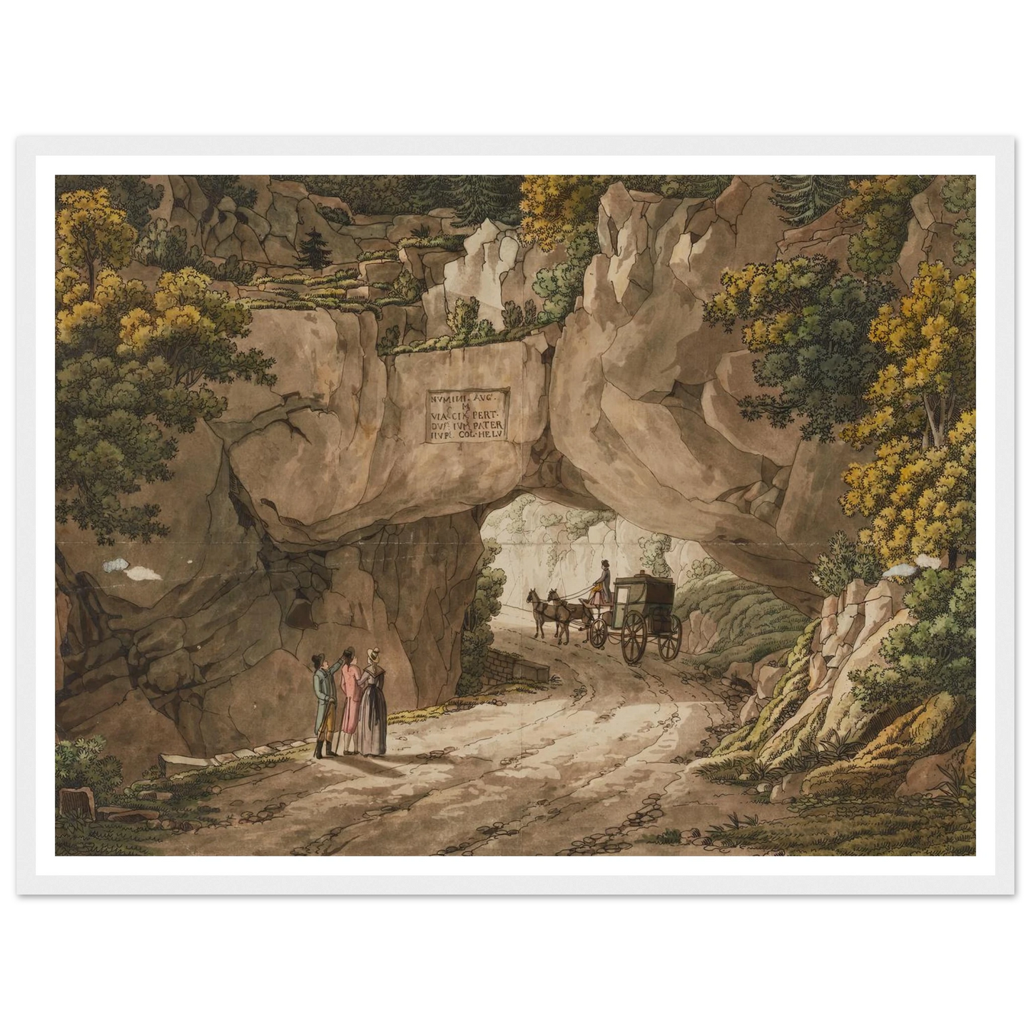 Vue de Pierre-Pertuis Art Print | Peter Birmann-Quipham Collections
