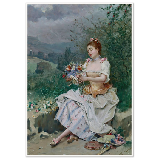 El bouquet de flores Art Print | Raimundo de Madrazo y Garreta-Quipham Collections