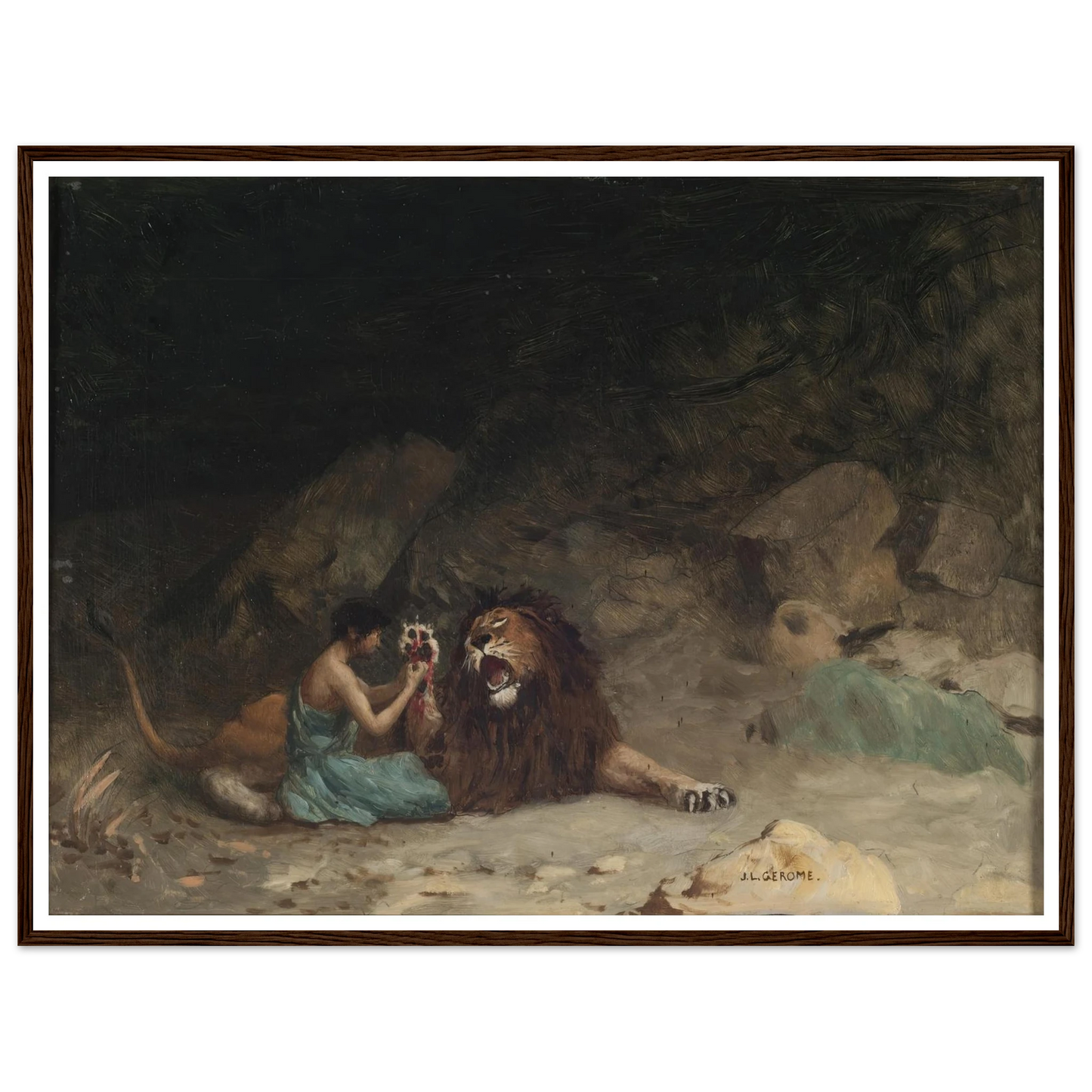 Androcles (circa 1902) Art Print | Jean Leon Gerome-Quipham Collections
