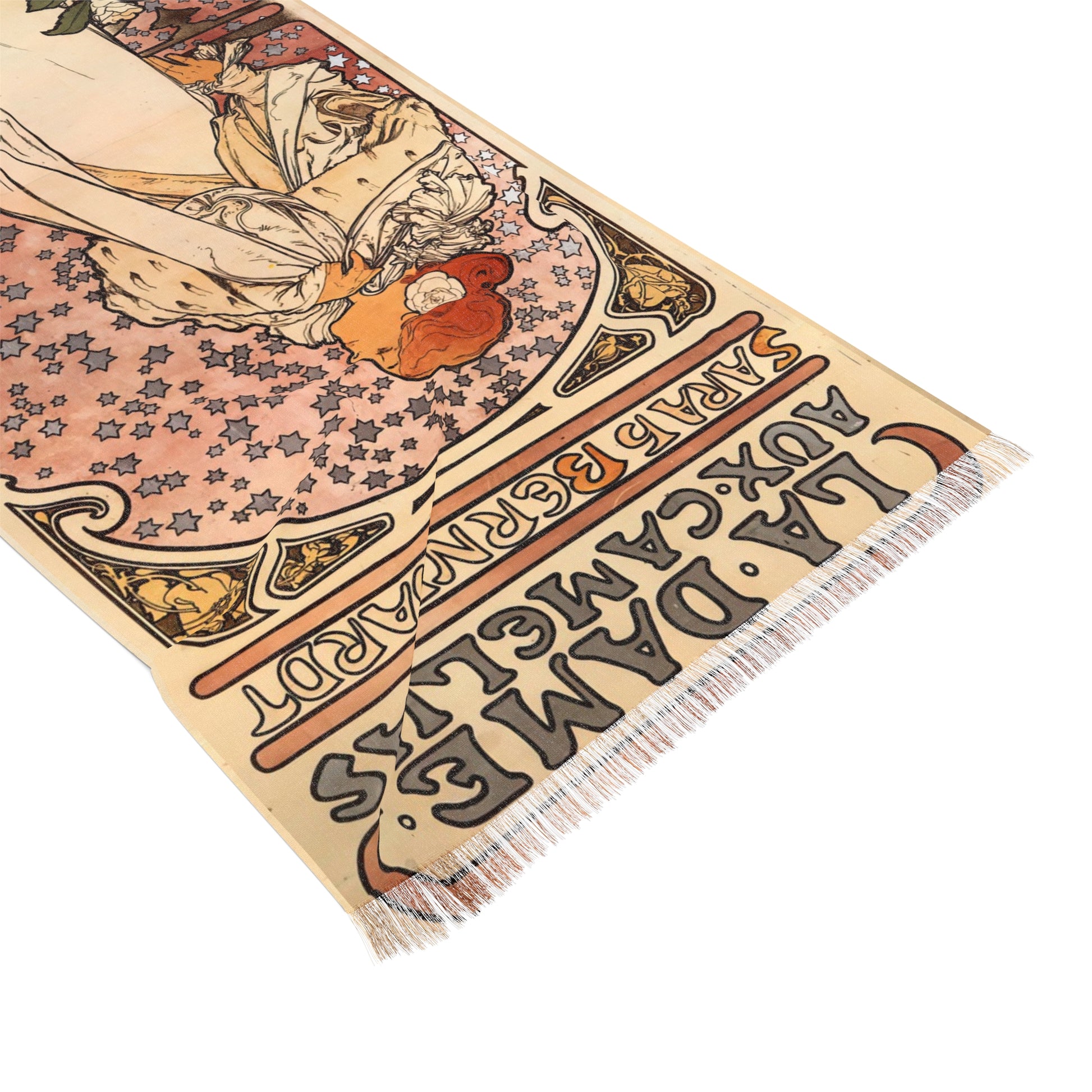 La Dame aux Cameslias | Alphonse Mucha Scarf – Art Nouveau Scarf-Quipham Collections