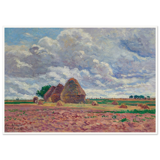 Éragny, Les Meules (1897) Art Print | Maximilien Luce-Quipham Collections
