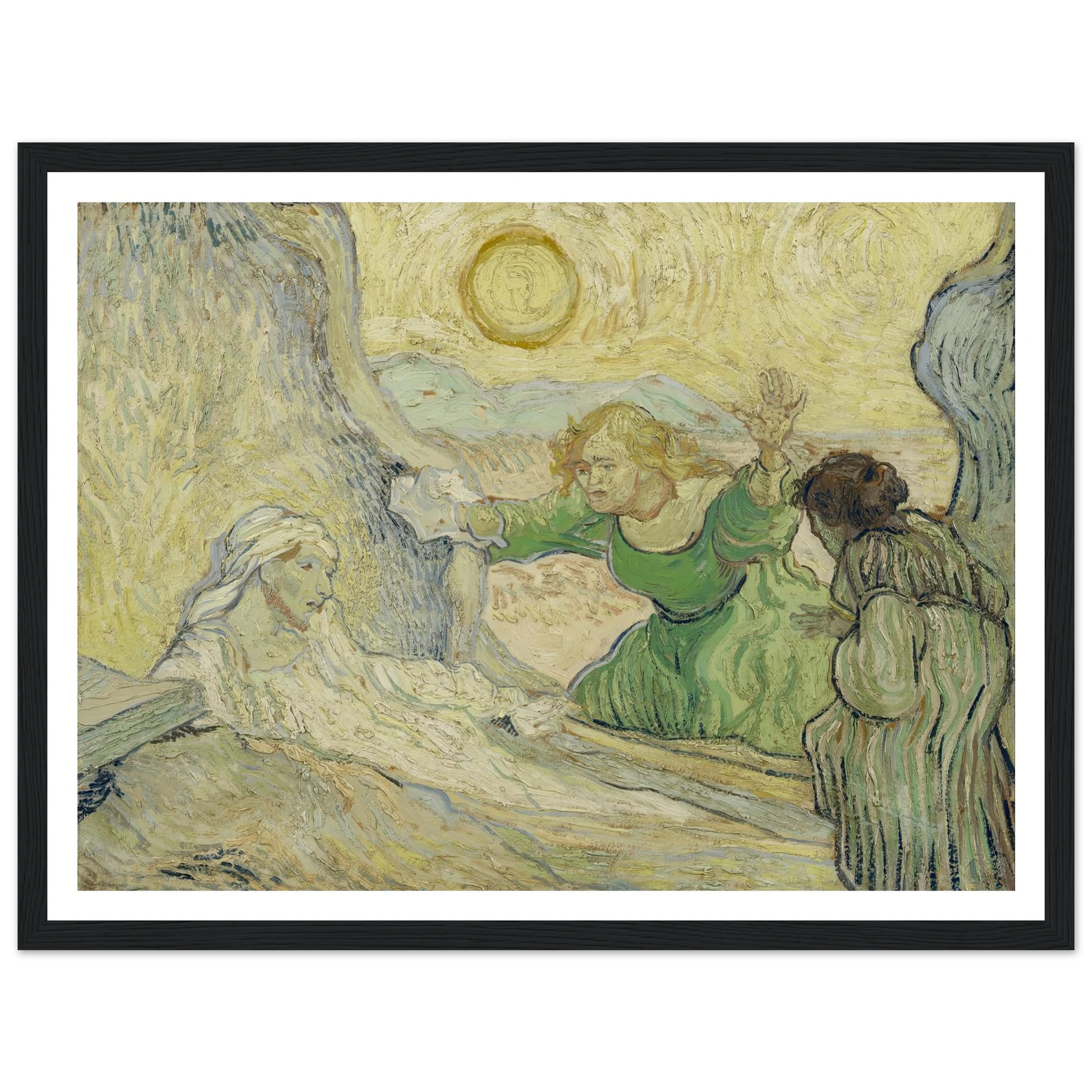 The raising of Lazarus (after Rembrandt) Art Print | Vincent van Gogh-Quipham Collections