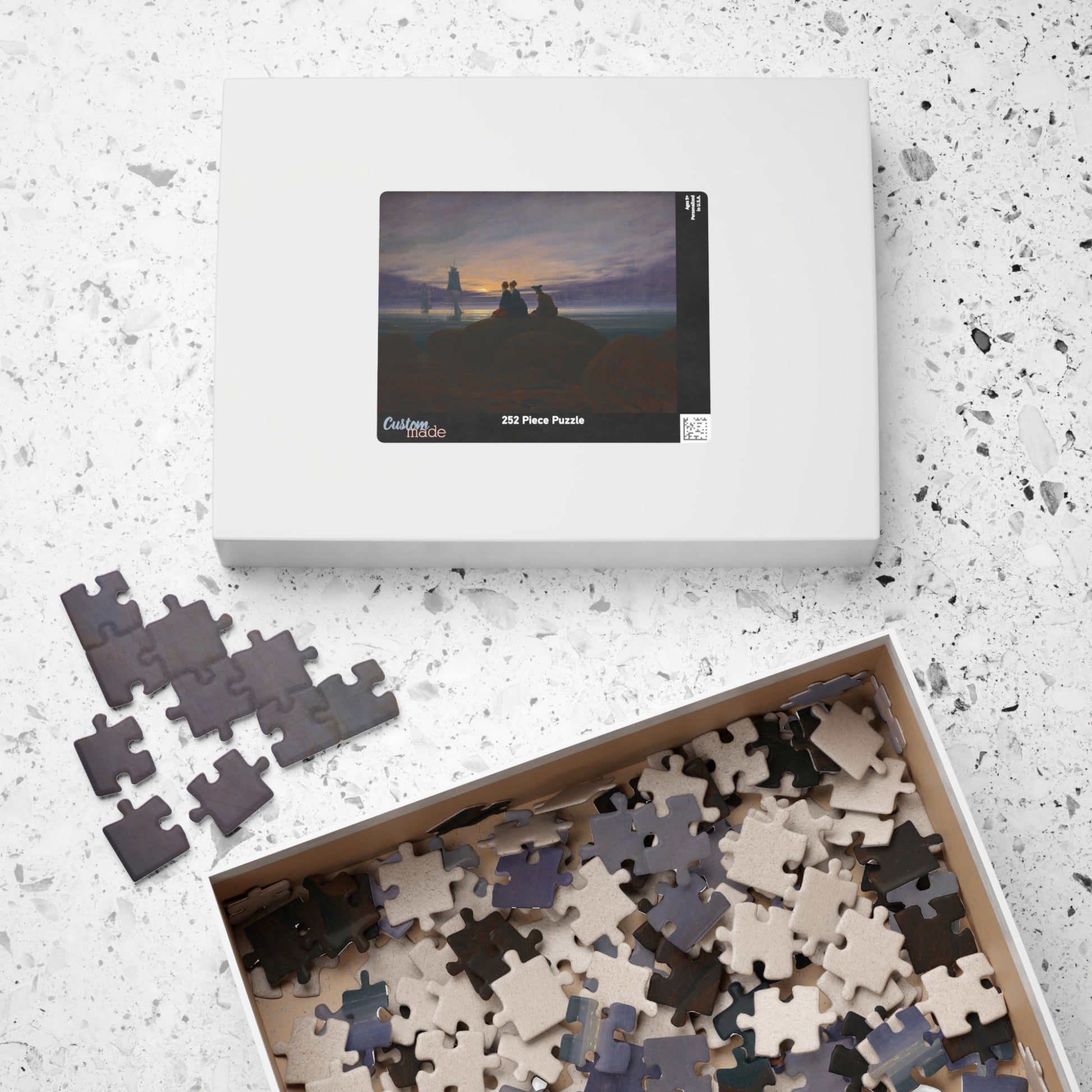 Mondaufgang am Meer Puzzle | Caspar David Friedrich-Quipham Collections