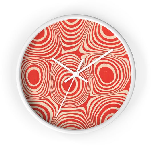 Marmorpapier (Kreise und kreisförmige Ringe) Wall Clock | Franz Weisse-Quipham Collections