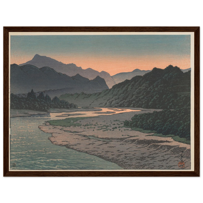 Chichibu Minano no yu (Evening at Minano, Chichibu) (1946) Art Print | Kawase Hasui-Quipham Collections