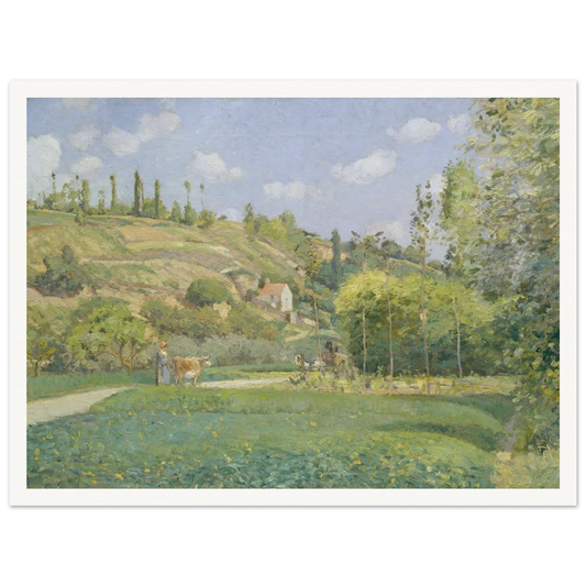 A Cowherd at Valhermeil, Auvers-sur-Oise (1874) Art Print | Camille Pissarro-Quipham Collections