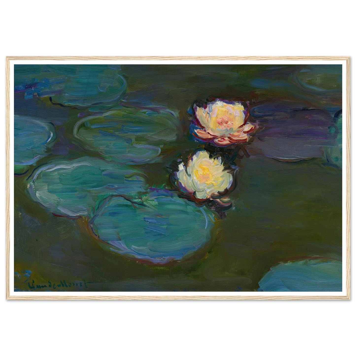 Nympheas (circa 1897-1898) Art Print | Claude Monet-Quipham Collections