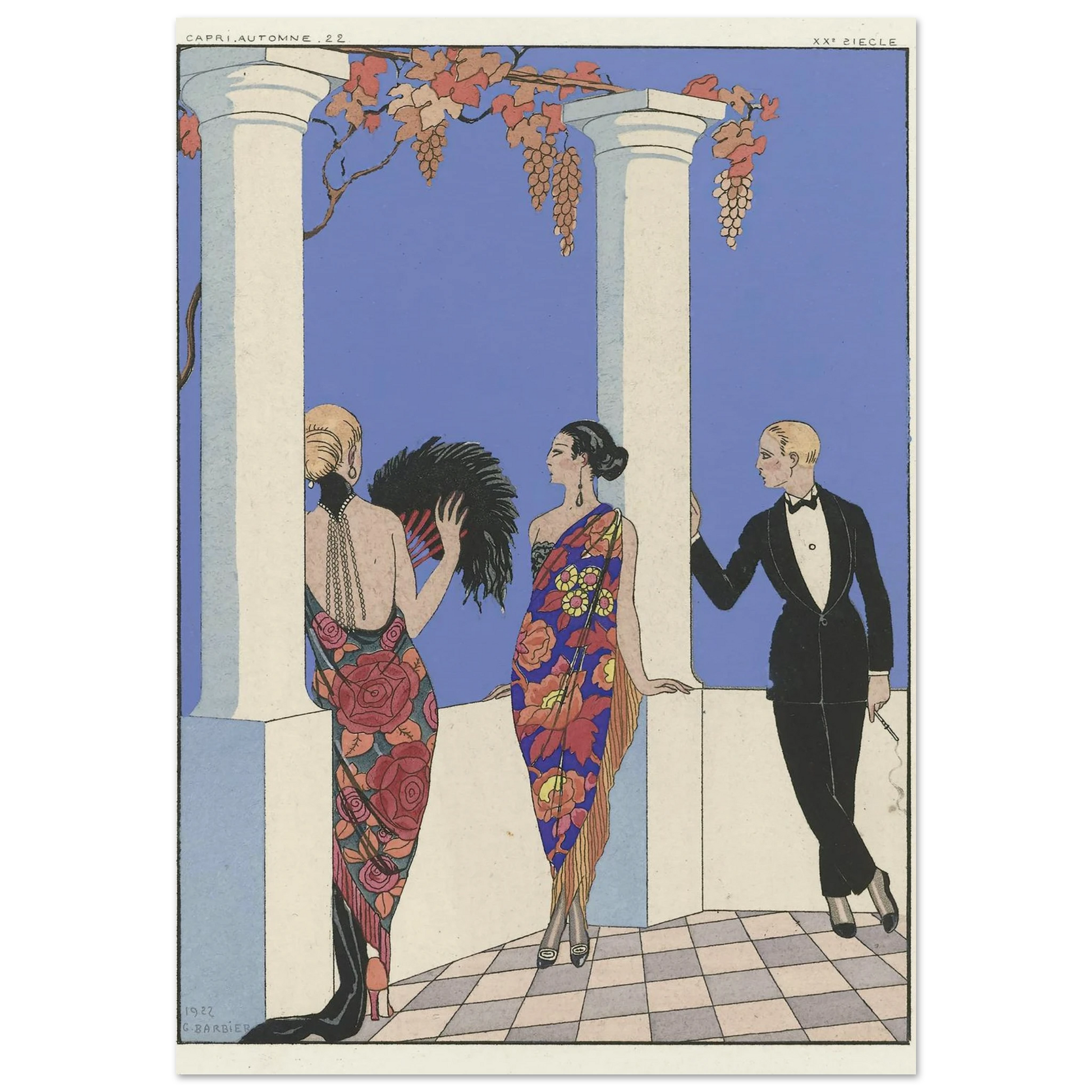 Joie de vivre; Falbalas et Fanfreluches. (1923) Art Print | George Barbier-Quipham Collections