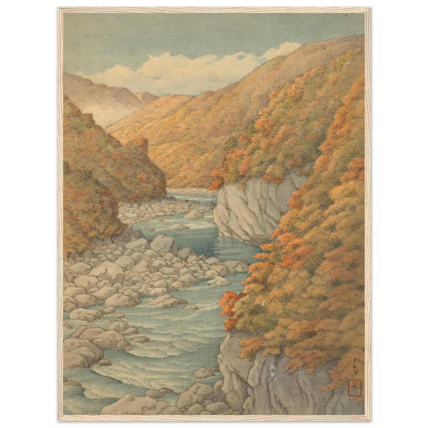 Autumn landscape Art Print | Kawase Hasui-Quipham Collections