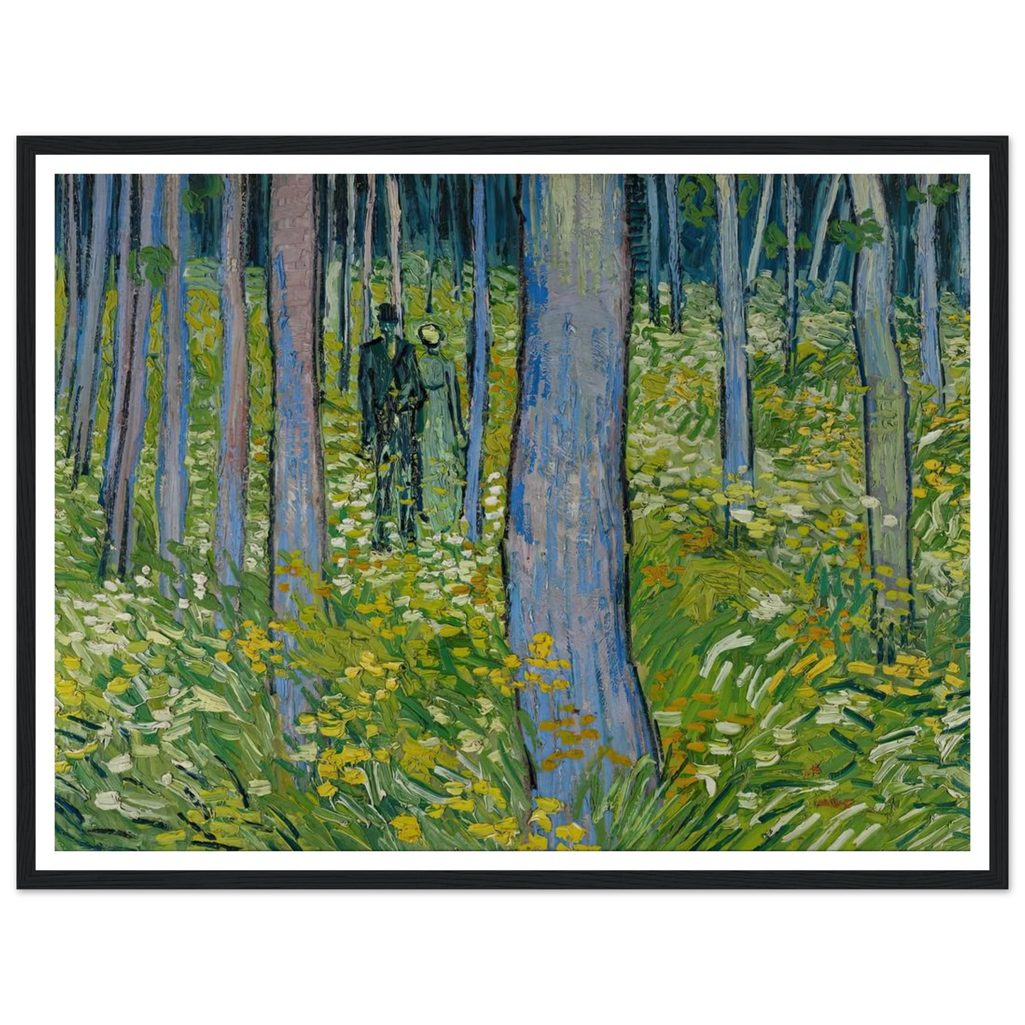 Undergrowth with two Figures (1890) Art Print | Vincent van Gogh-Quipham Collections