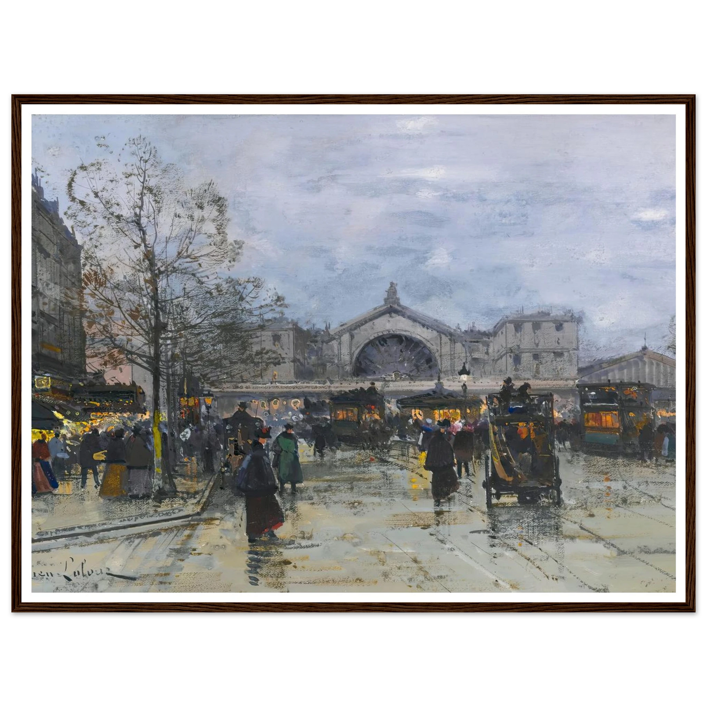 La Gare De L’est Art Print | Eugene Galien Laloue-Quipham Collections