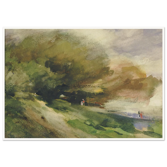 The Shaded Walk (1927) Art Print | William Henry Holmes-Quipham Collections