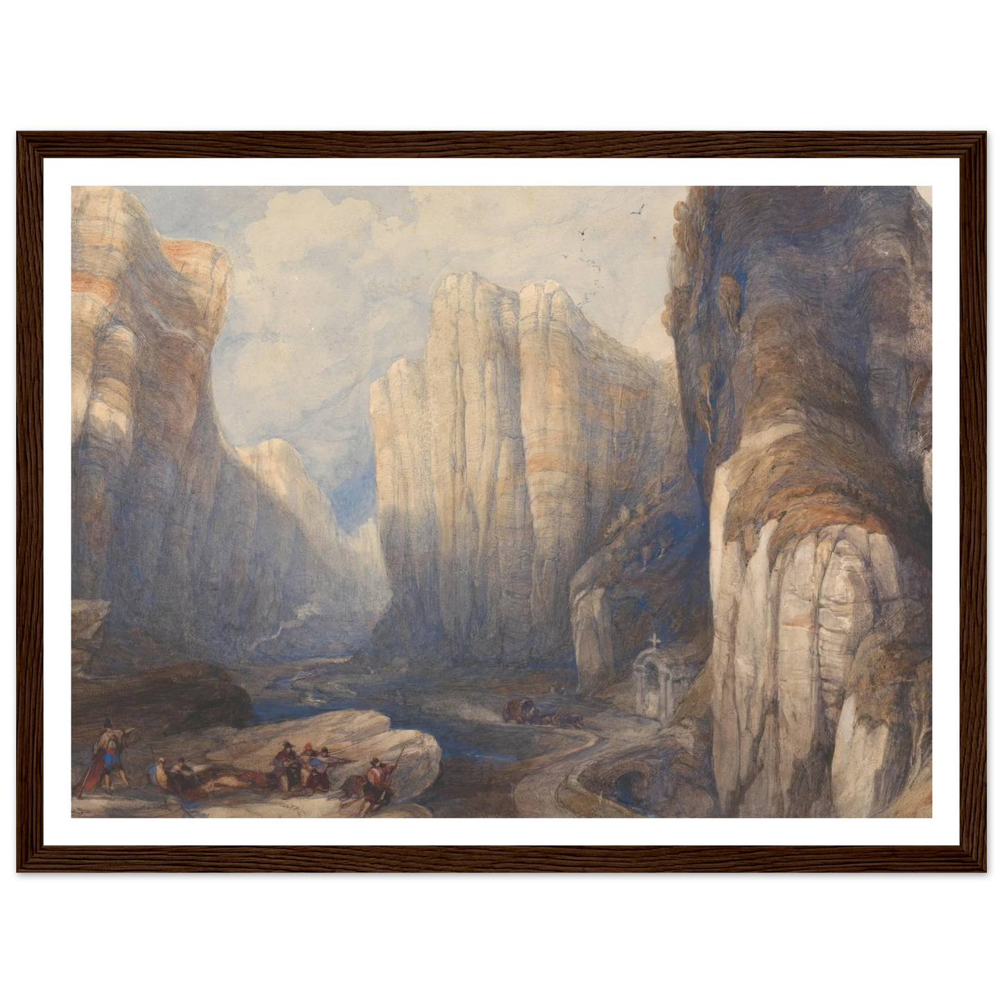 The Pass of Pancorbo, The Pyrenees Art Print | David Roberts-Quipham Collections