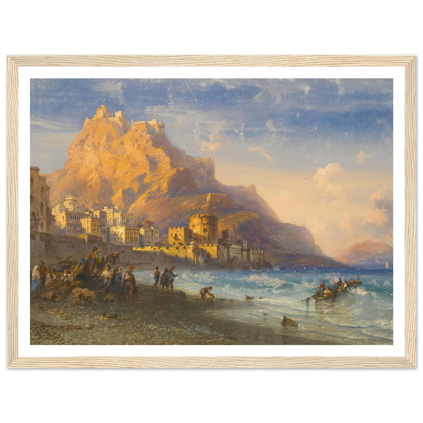 Coastal Landscape, Southern Italy Art Print | Carlo Bossoli-Quipham Collections