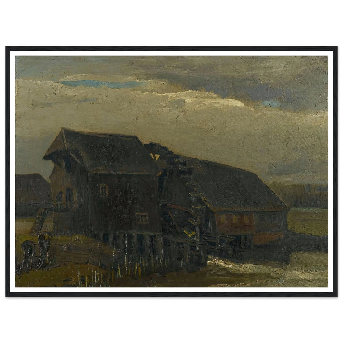 Water Mill At Opwetten (1884) Art Print | Vincent van Gogh-Quipham Collections