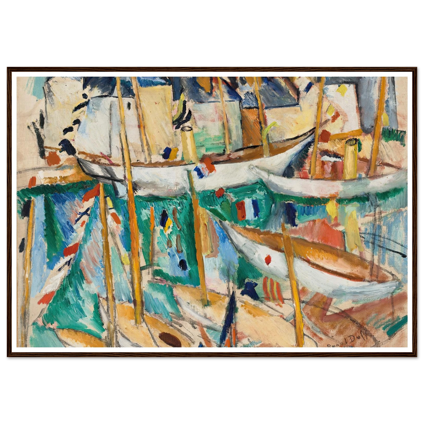 Les Bateaux (1909-1910) Art Print | Raoul Dufy-Quipham Collections