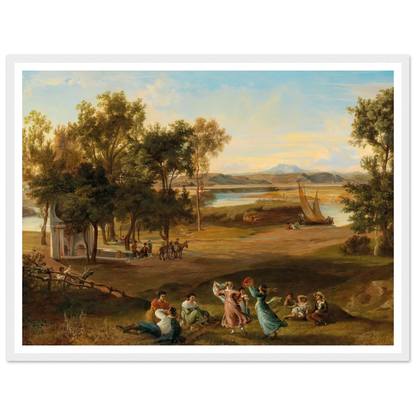An idyllic southern landscape Art Print | Josef Hoffmann-Quipham Collections