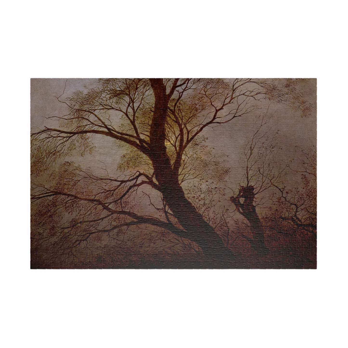 Trees in the moonlight Puzzle | Caspar David Friedrich-Quipham Collections