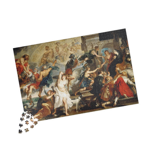 Death of Henry IV and the Proclamation of the Regency of Marie de Médicis Puzzle | Peter Paul Rubens-Quipham Collections