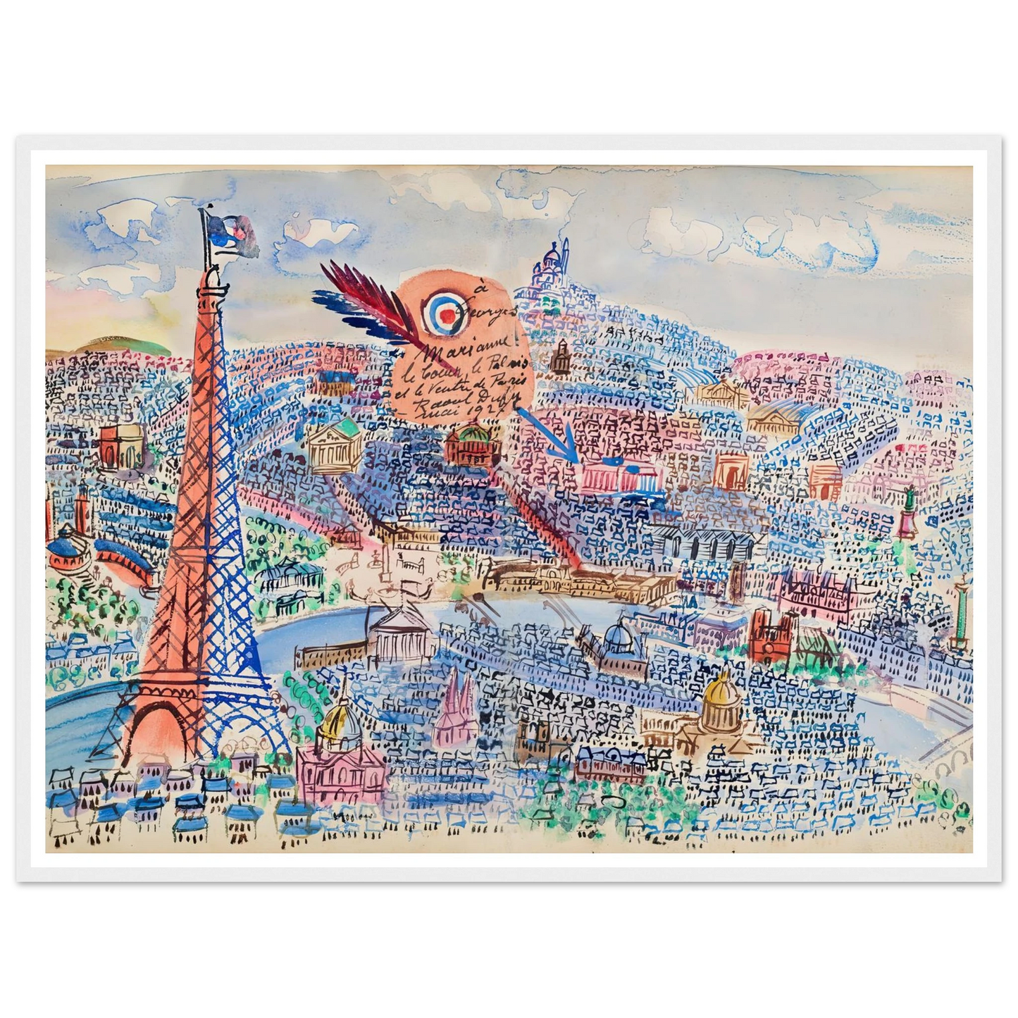 Livre d’or de Marianne (1927) Art Print | Raoul Dufy-Quipham Collections