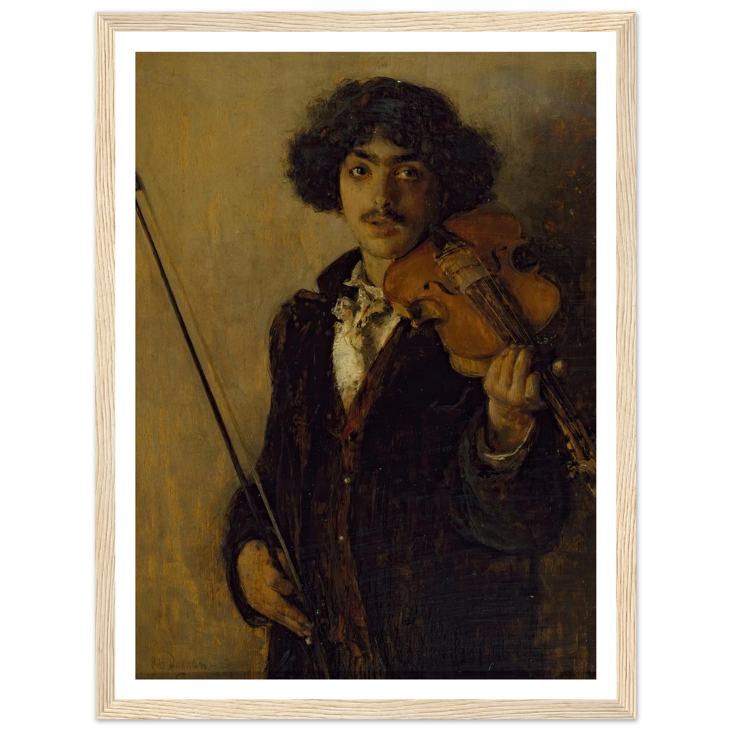 The Musician (1884) Art Print | Pascal Adolphe Jean Dagnan Bouveret-Quipham Collections