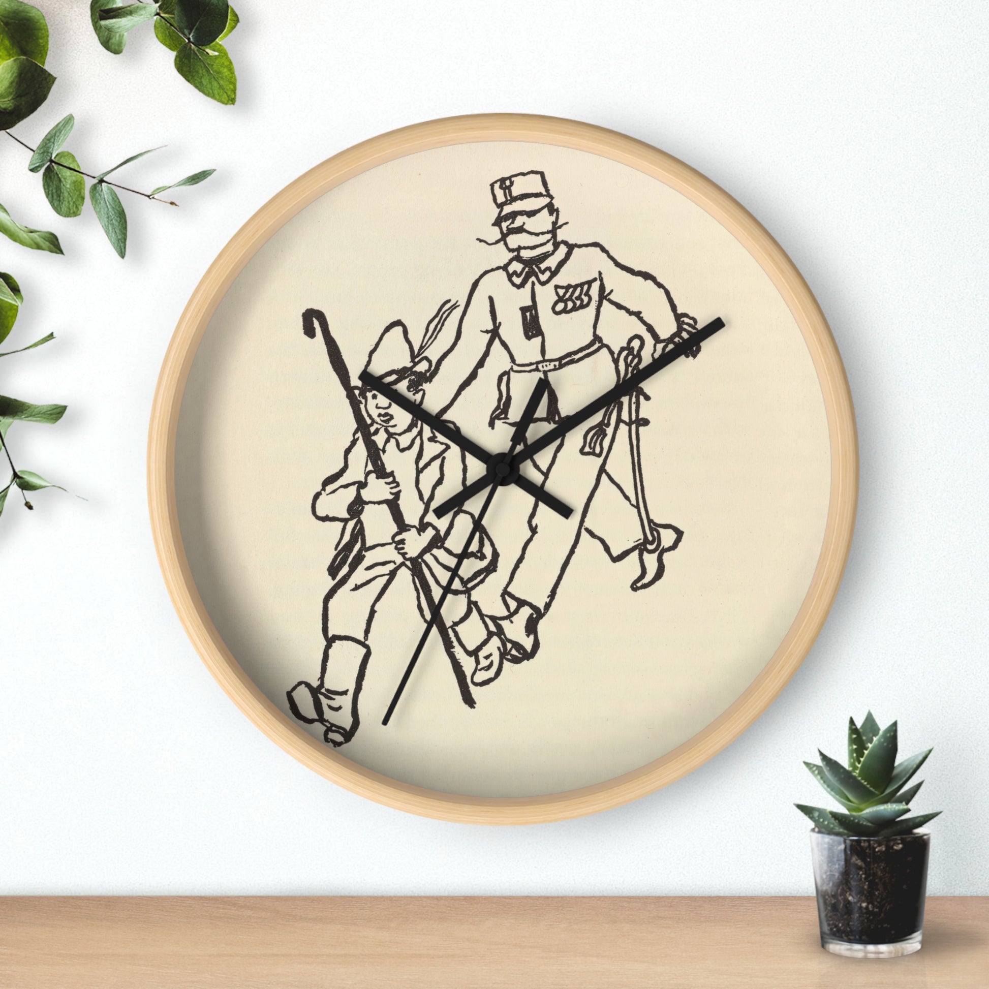 Who is Johnny? Pl.33 Wall Clock | Leopord Gedo-Quipham Collections