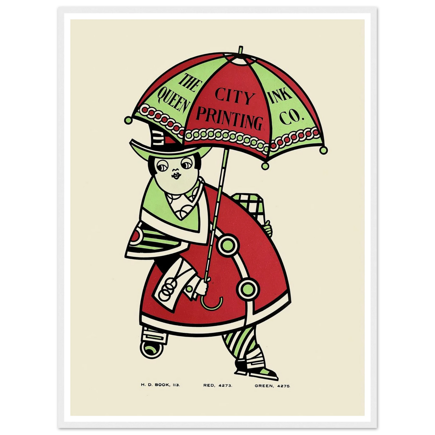 Queen City Ink, Ad. 16 (1890-1913) Art Print | Augustus Jansson-Quipham Collections
