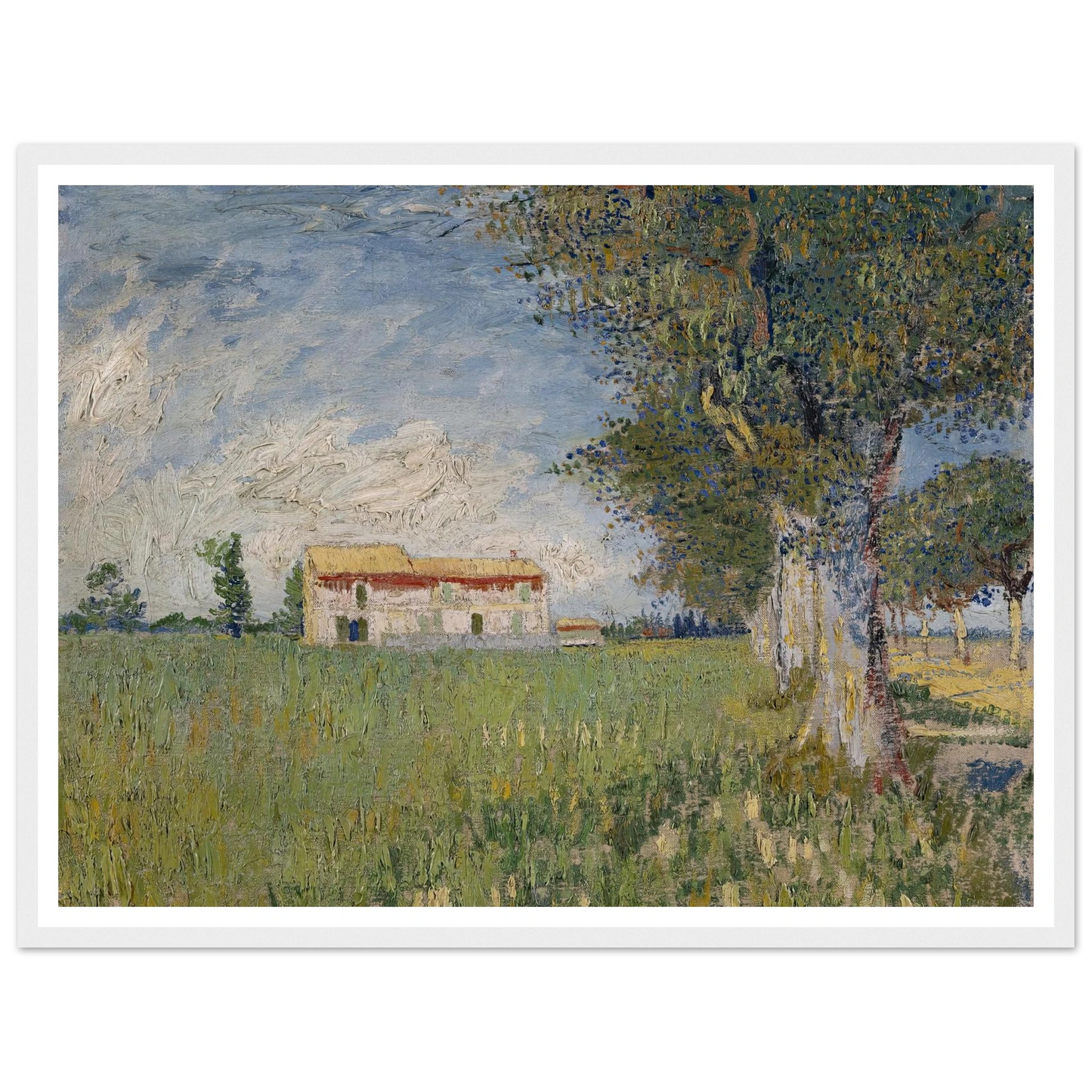 Farmhouse in a wheat field (1888) Art Print | Vincent van Gogh-Quipham Collections