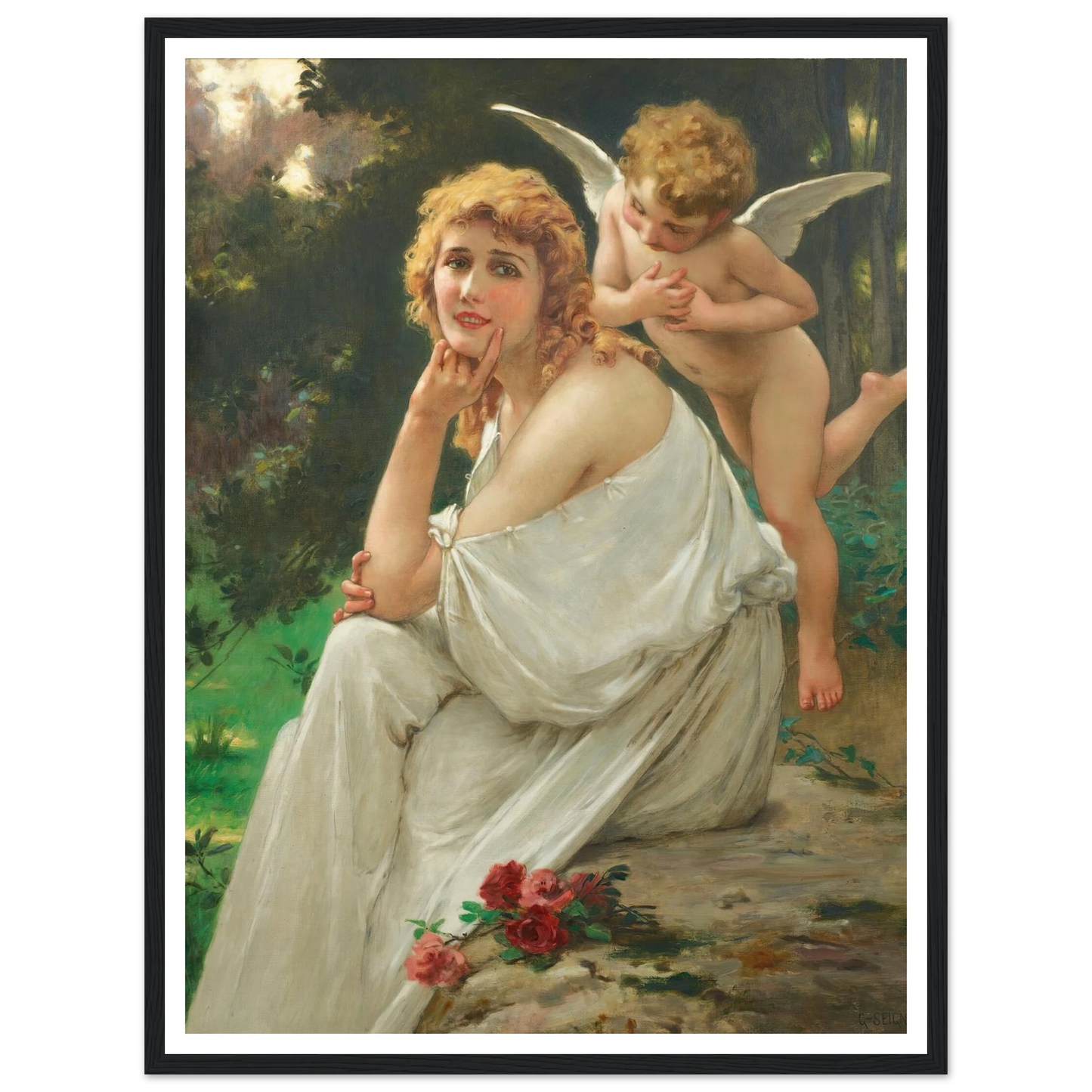 Love’s muse (portrait of Mary Pickford) Art Print | Guillaume Seignac-Quipham Collections