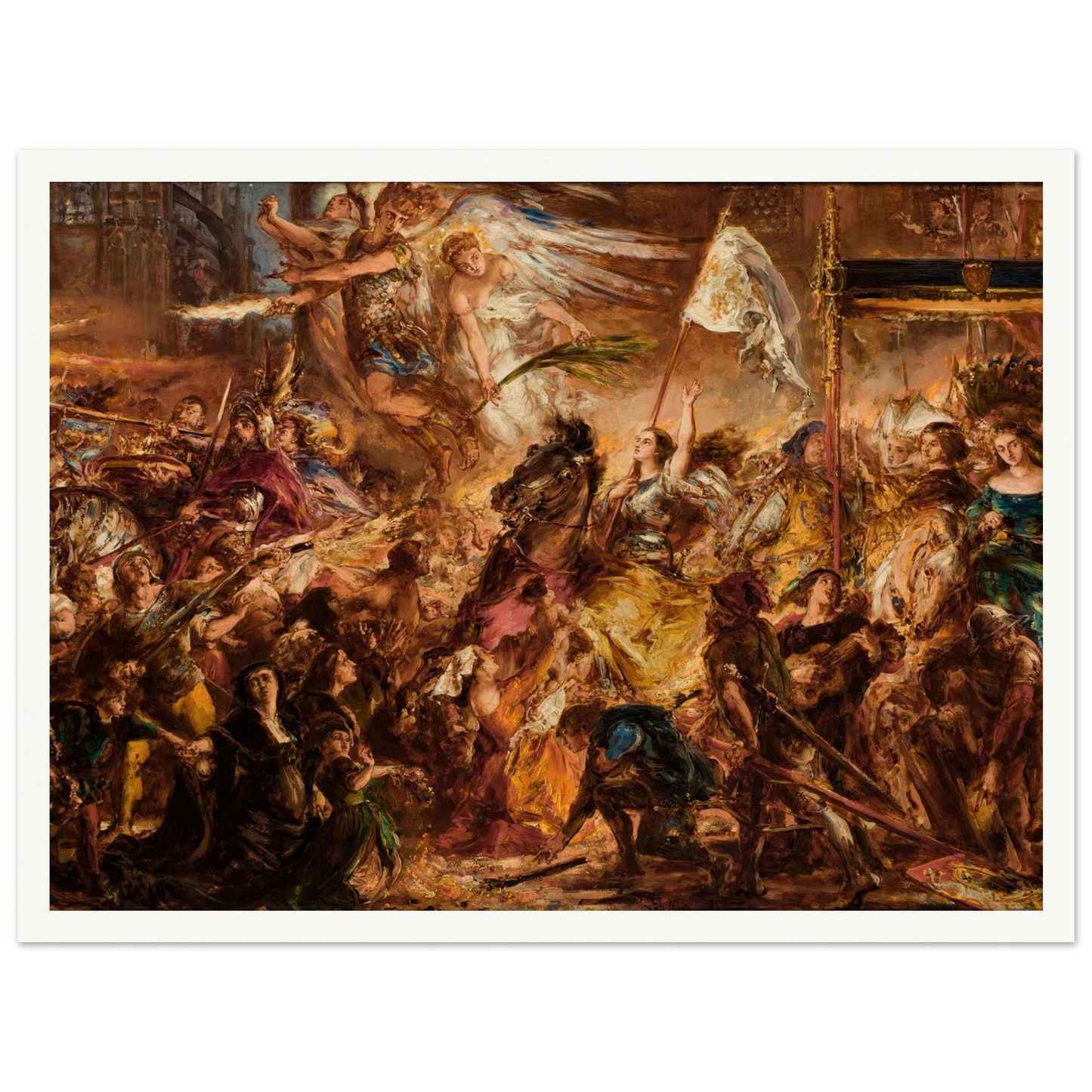 The Maid of Orleans (1883) Art Print | Jan Matejko-Quipham Collections