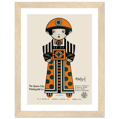 Queen City Ink, Ad. 02 (1890-1913) Art Print | Augustus Jansson-Quipham Collections