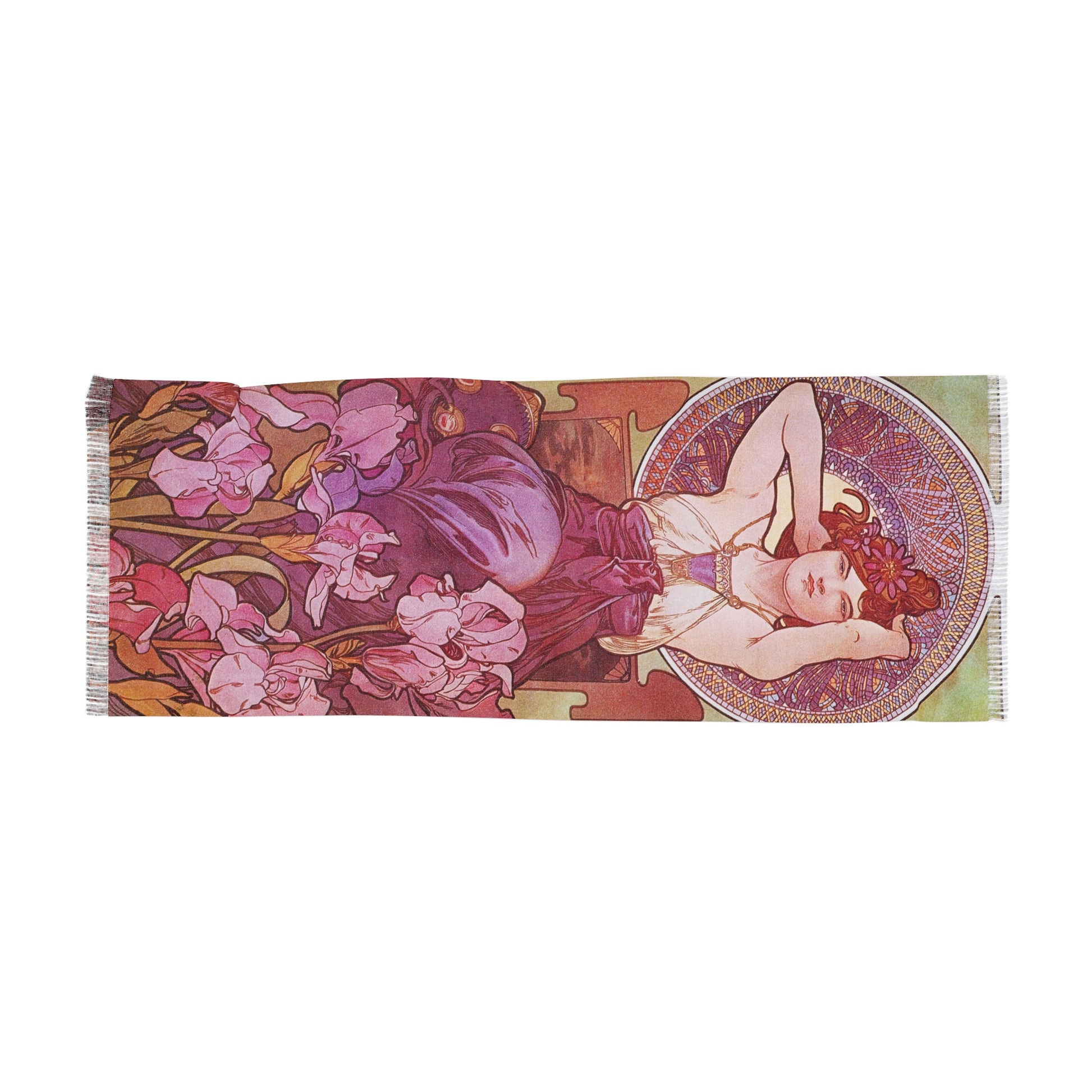 Amethyst | Alphonse Mucha Scarf – Art Nouveau Scarf-Quipham Collections