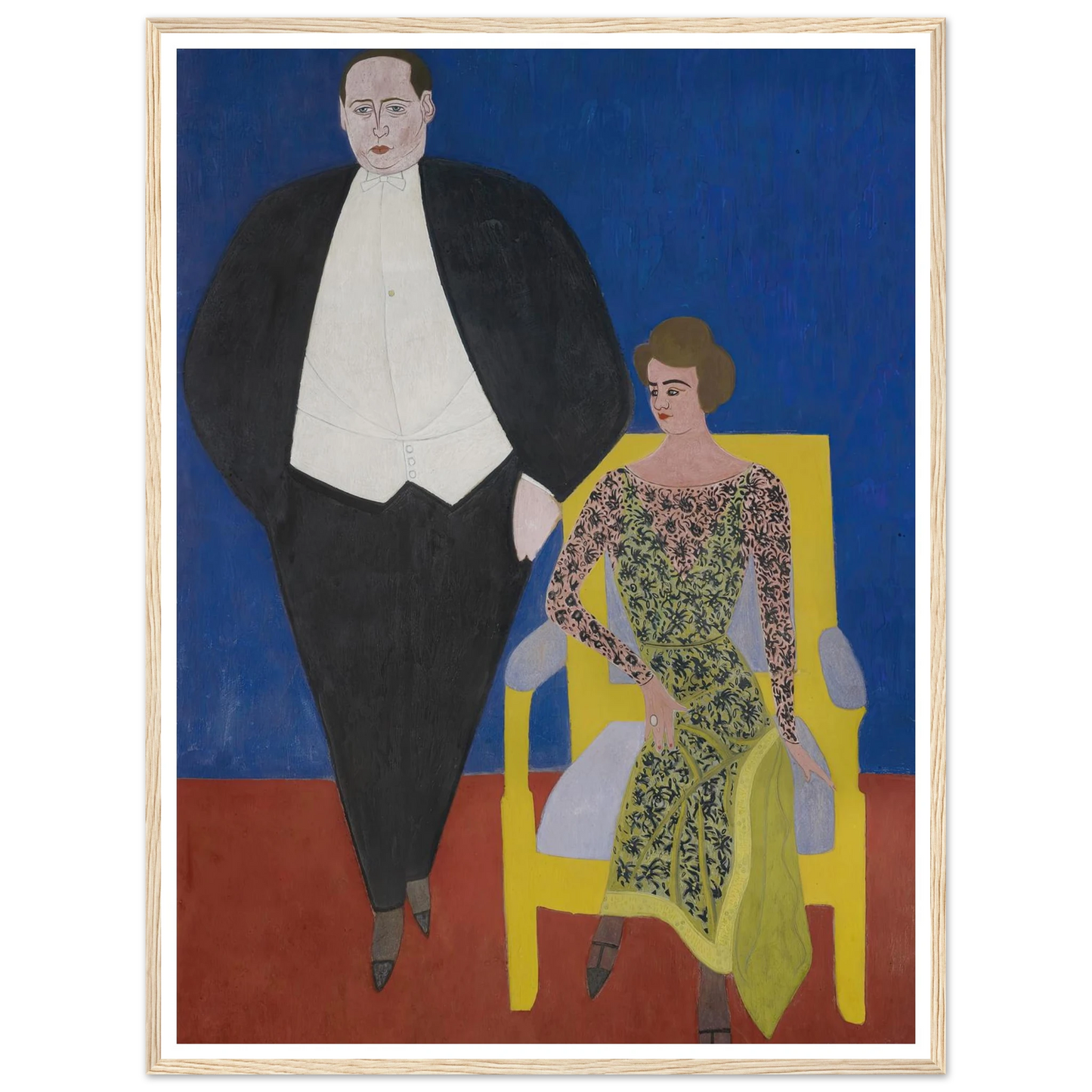 Portrait of Gustave en Norine Van Hecke (1920) Art Print | Leon Spilliaert-Quipham Collections