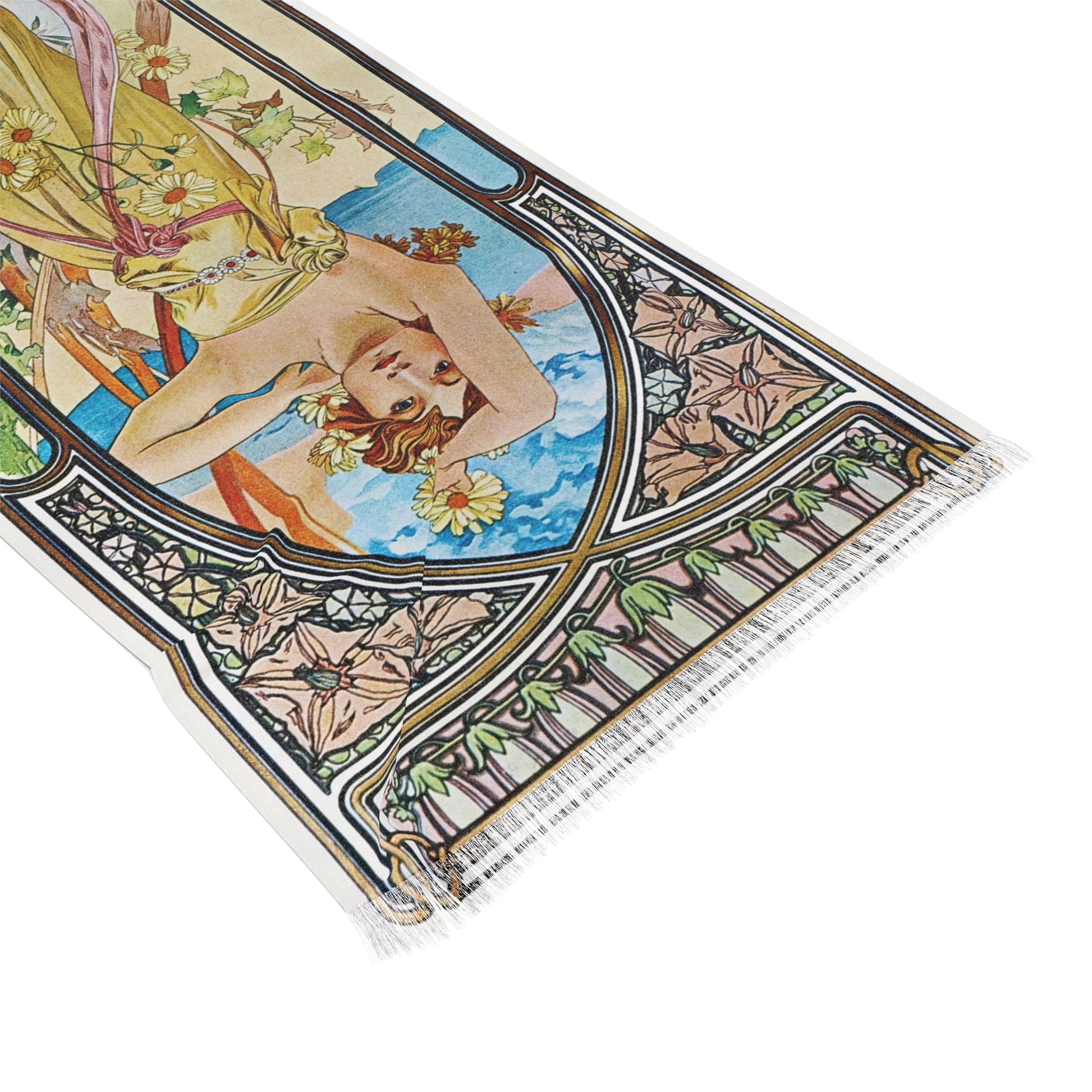 Brighness of Day | Alphonse Mucha Scarf – Art Nouveau Scarf-Quipham Collections