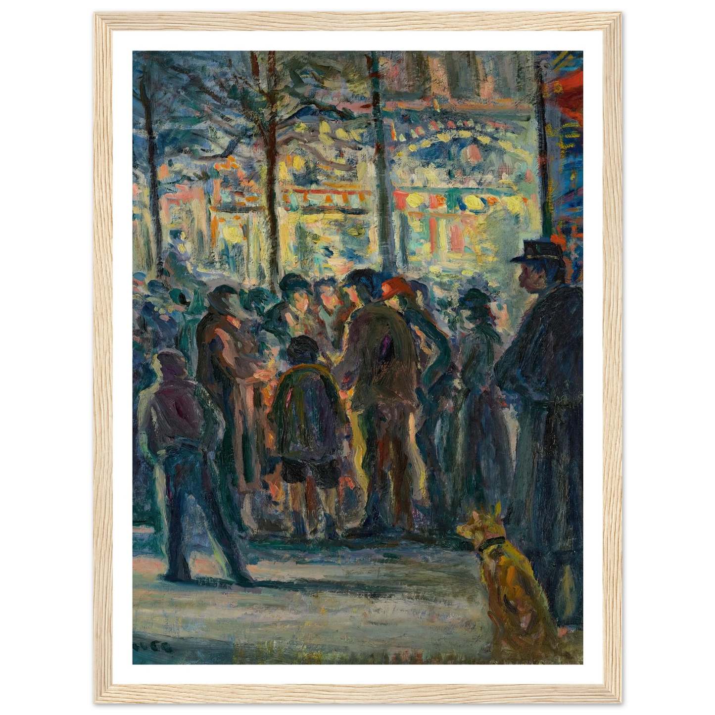 Scène de rue en hiver (circa 1915) Art Print | Maximilien Luce-Quipham Collections