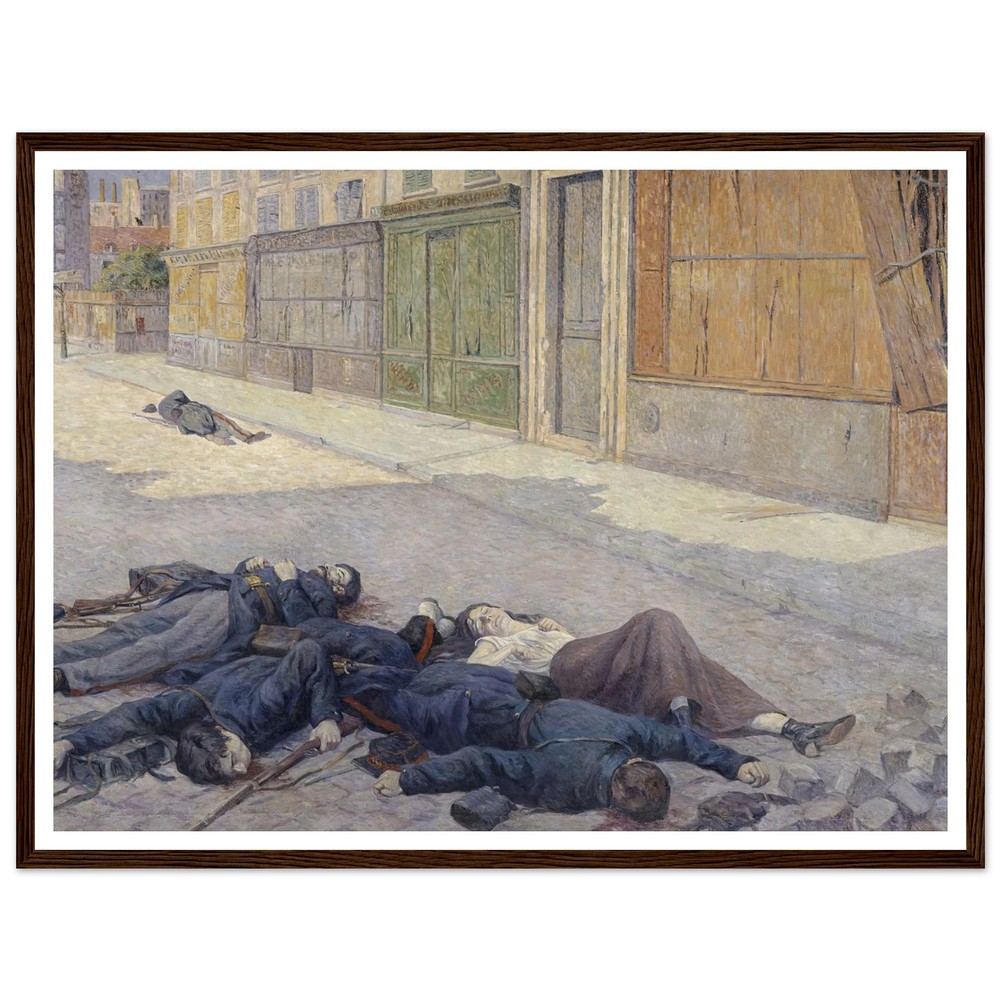 A Street in Paris in May 1871 (between 1903 and 1906) Art Print | Maximilien Luce-Quipham Collections