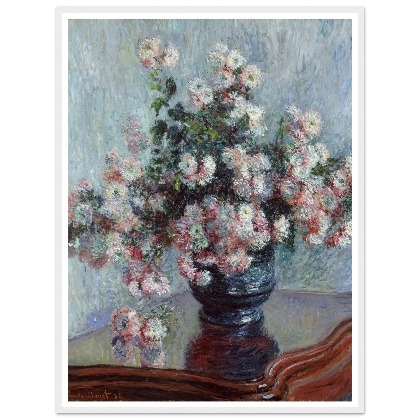 Chrysanthemums (1882) Art Print | Claude Monet-Quipham Collections