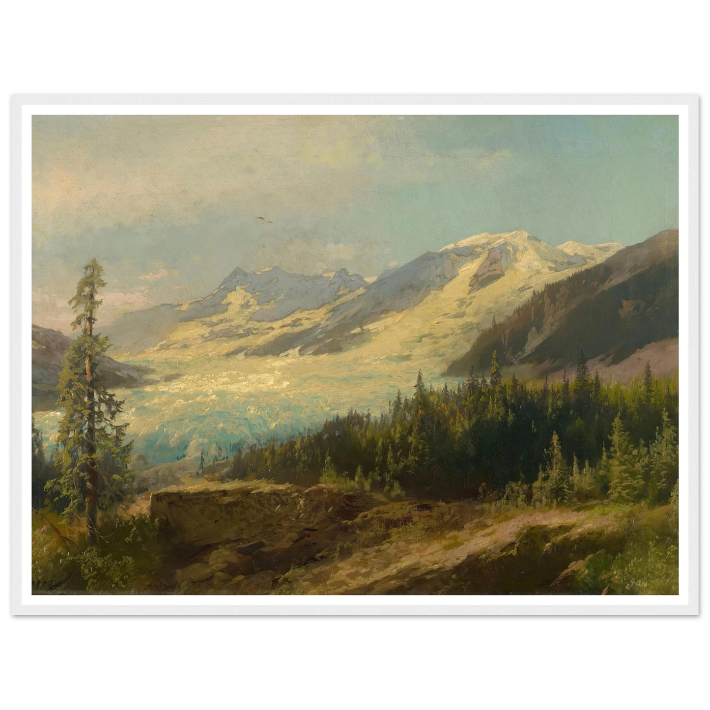 Pines in the Mountains (About 1895) Art Print | Hermann Ottomar Herzog-Quipham Collections