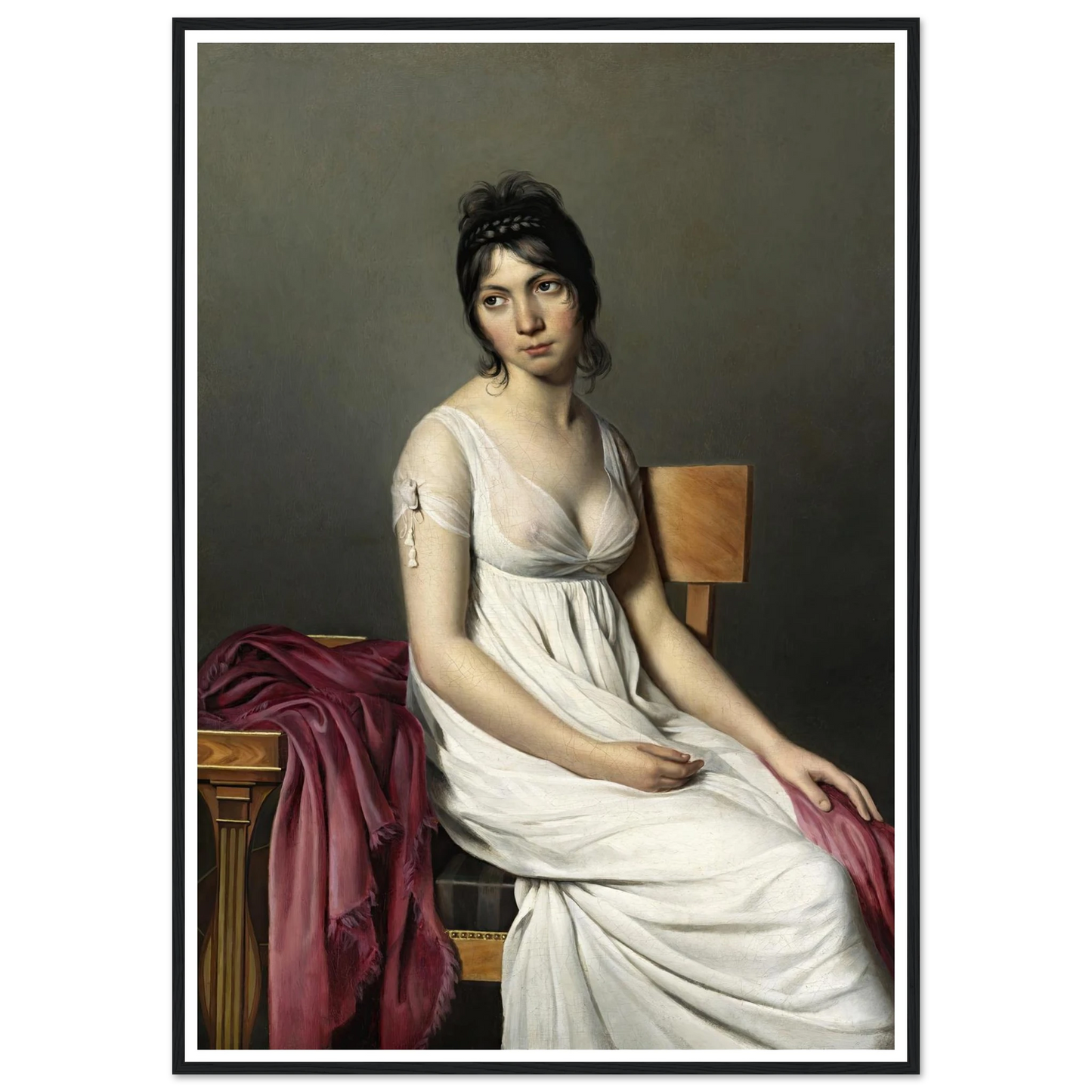 Portrait of a Young Woman in White (c. 1798) Art Print | Jacques Louis David-Quipham Collections