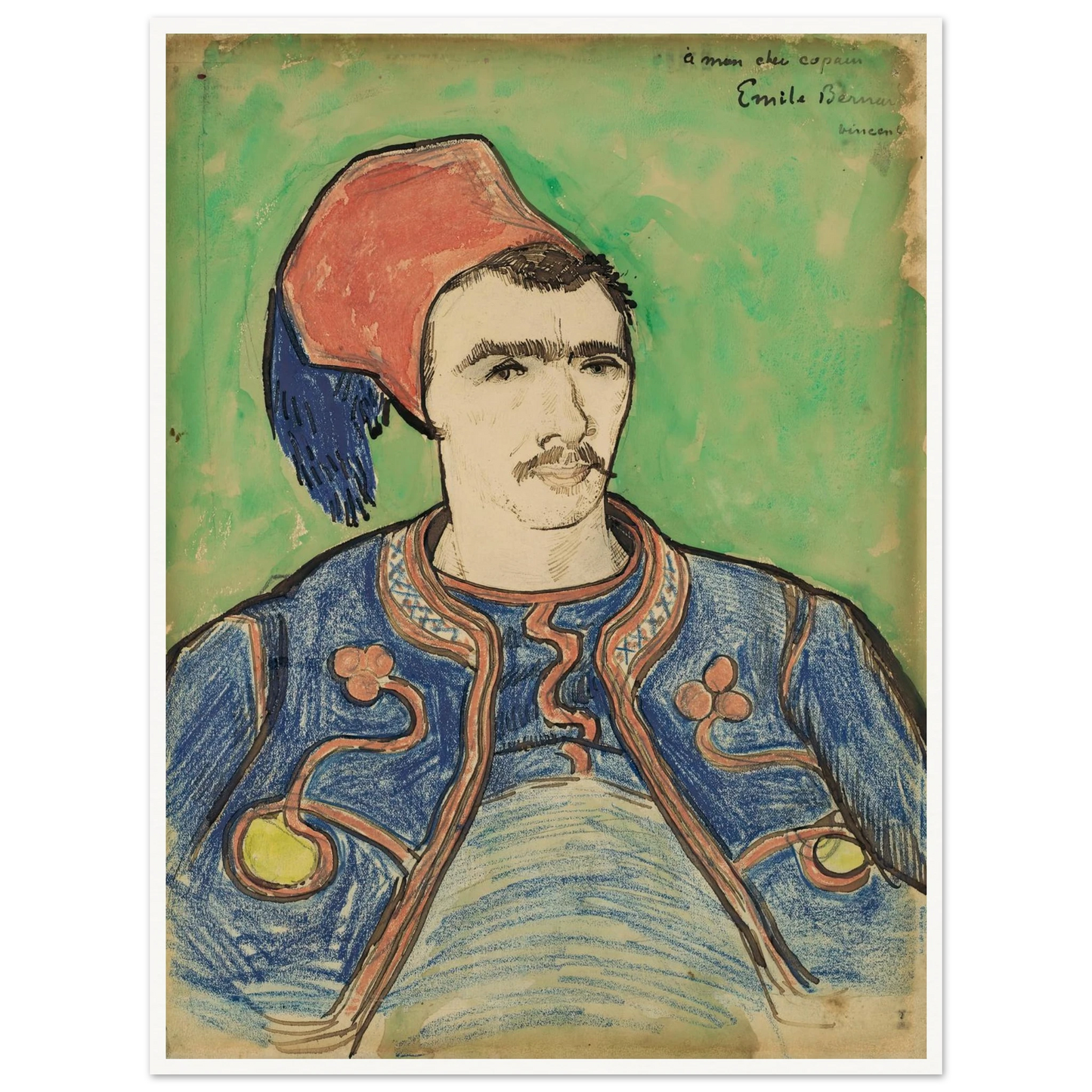 The Zouave (1888) Art Print | Vincent van Gogh-Quipham Collections